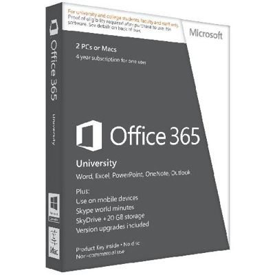 Microsoft Office 365 pro vysokoškoláky 4 roky, bez média (R4T-00060-SL)