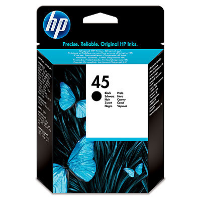 Inkoustová náplň HP 45 černá (21 ml) (51645GE)