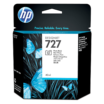 Inkoustová náplň HP 727 fotografická černá, malá (B3P17A)