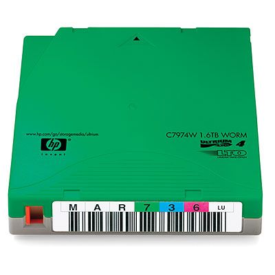 HP Ultrium páska, 1&nbsp;600 GB, WORM custom Label, 20 kusů (C7974WL)