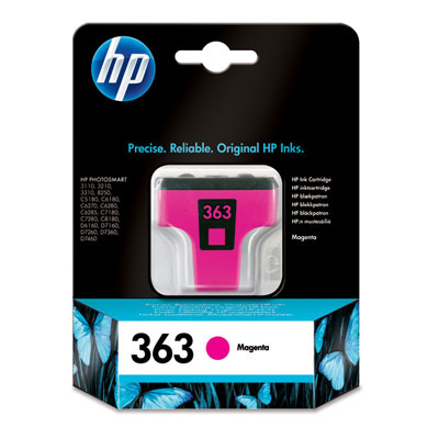 Inkoustová náplň HP 363 purpurová (C8772EE)