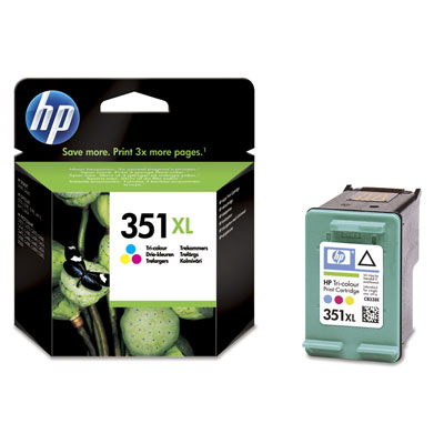 Inkoustová náplň HP 351XL tříbarevná (CB338EE)