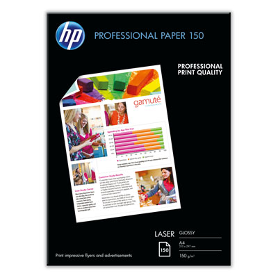 Profesionální lesklý papír HP pro laserové tiskárny -&nbsp;150 listů A4 (CG965A)