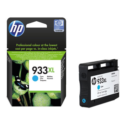 Inkoustová náplň HP 933XL azurová (CN054AE)