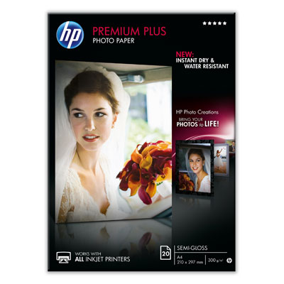 Fotopapír HP Premium Plus - pololesklý/A4/20 listů (CR673A)