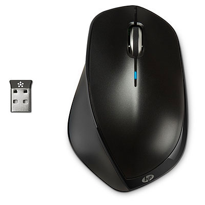 Bezdrátová myš HP X4500 - kovově černá (H2W26AA)