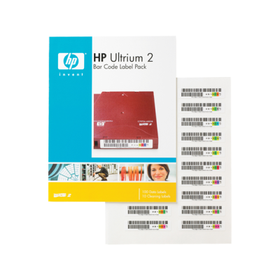 Štítky s čárovými kódy pro kazety HP Ultrium 2 (Q2002A)