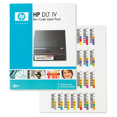 Štítky s čárovými kódy HP DLT (100 ks) (Q2004A)