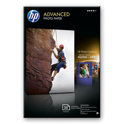 Fotopapír HP Advanced Photo - lesklý, 25 listů 10x15 cm (Q8691A)