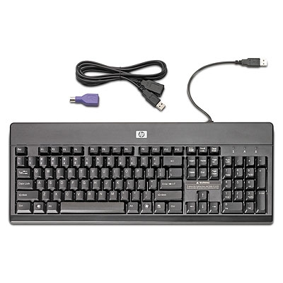 HP PS2 USB Omyvatelná klávesnice (VF097AA)