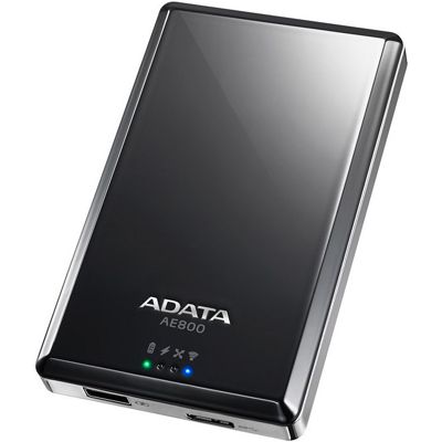 Externí disk ADATA DashDrive Air AE800 500GB s USB 3.0, WiFi a baterií (AAE800-500GU3-C)