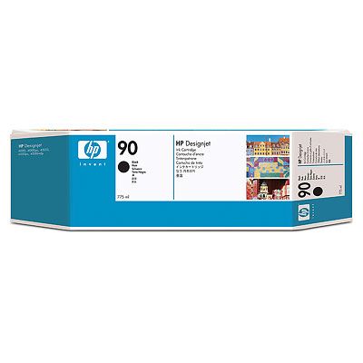 Inkoustová náplň HP 90 černá (775 ml), trojbalení (C5095A)