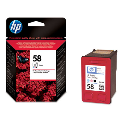 Inkoustová náplň HP 58 fotografická (C6658AE)