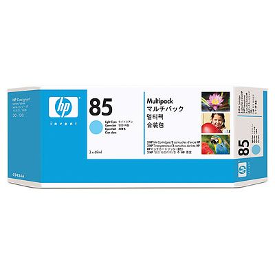 HP 85 světlé azurové inkoustové kazety, 69 ml, trojité balení (C9434A)