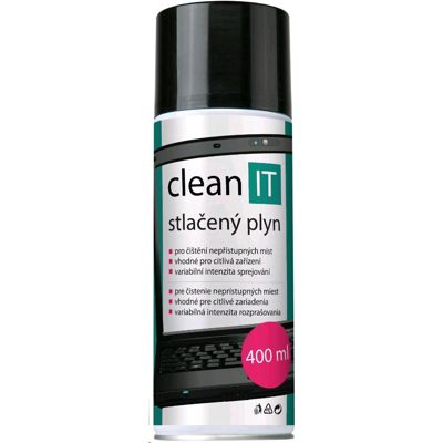 CLEAN IT Stlačený vzduch 400 ml (CL-1)