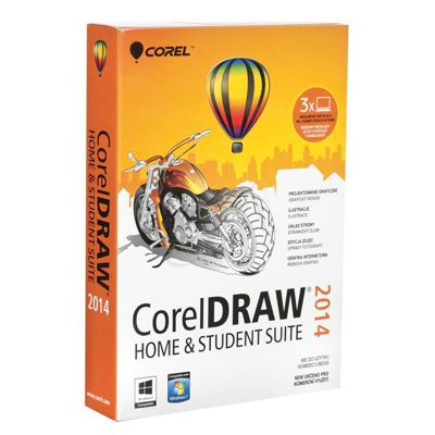 CorelDRAW Graphics Suite 2014 Home & Student (CDHS2014CZPLMBE)