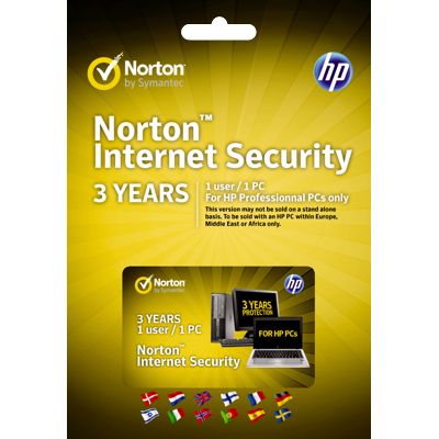 Norton Internet Security CZ, 3 roky licence pro HP NTB/PC (QD288A)