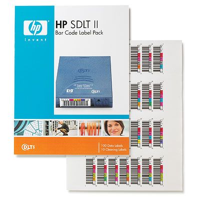 HP sada štítků s čárovými kódy pro kazety HP Super DLT II (Q2006A)