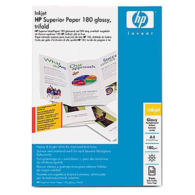 Profesionální lesklý na třetiny přeložený papír HP - 50 listů A4 (Q2525A)