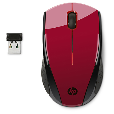 Bezdrátová myš HP X3000 - sunset red (N4G65AA)
