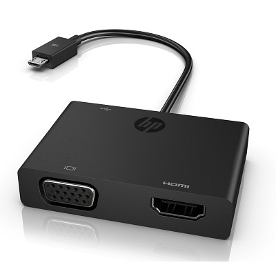 Adaptér HP micro USB na HDMI/VGA (K2P81AA)