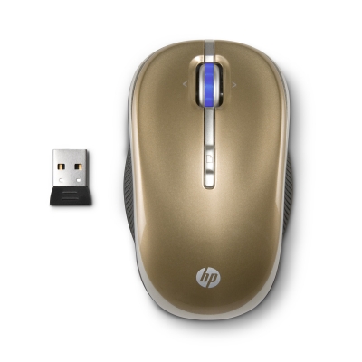 Bezdrátová myš HP - Butter Gold (LP336AA)