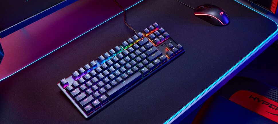 HyperX Alloy Origins Core - Mechanical Gaming Keyboard - HX Aqua''  style=