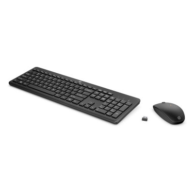 Bezdrátová klávesnice a myš HP 230 - černá (18H24AA)
