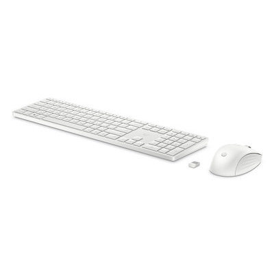 Bezdrátová klávesnice a myš HP 650 - bílá (4R016AA)