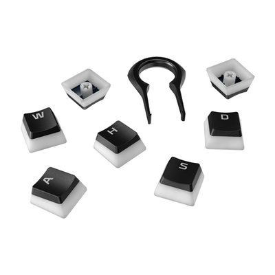 HyperX Pudding Keycaps - Full Key Set - PBT - Black (4P5P4AA)