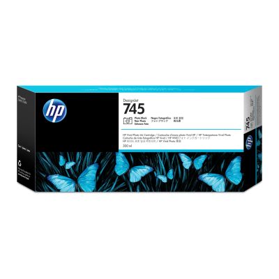 Inkoustová náplň HP 745 fotografická černá (300 ml) (F9K04A)