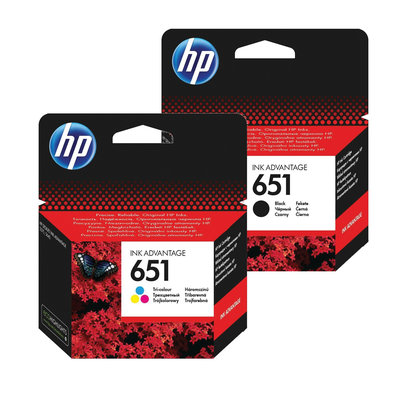 Sada inkoustových kazet HP 651 pro snadné objednání (HP-651)