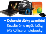 Dokonal� d�rky za mili�n!Rozd�v�me my�i, ta�ky,MS Office a notebooky!