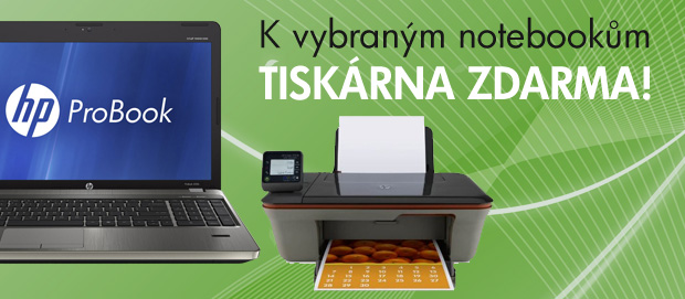  K vybran�m notebook�m HP tisk�rna ZDARMA! 