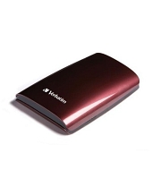 Externí pevný disk VERBATIM 2,5&quot; - 500 GB, vínově červený (47587)