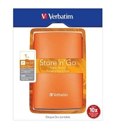 Externí pevný disk VERBATIM 2,5&quot; - 1 TB, USB 3.0, sopečně oranžová (53038)