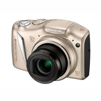 Canon PowerShot SX130 IS kompakt 12Mpix, 12x zoom - stříbrný (4611B015AA)