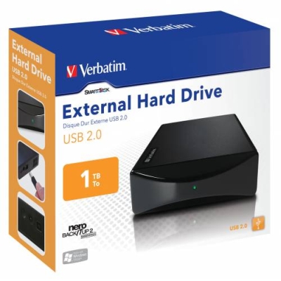 Externí pevný disk VERBATIM 3,5" -&nbsp;1&nbsp;TB, USB 2.0 (47512)