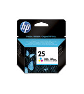 HP 25 tříbarevná inkoustová tisková kazeta (19,5 ml) (51625AE)