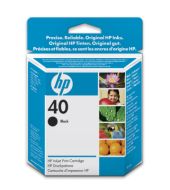 Inkoustová náplň HP 40 černá (42 ml) (51640AE)