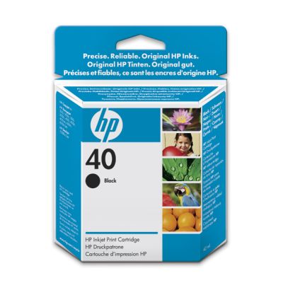 Inkoustová náplň HP 40 černá (42 ml) (51640AE)