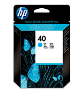 HP 40 azurová inkoustová tisková kazeta (42 ml) (51640CE)