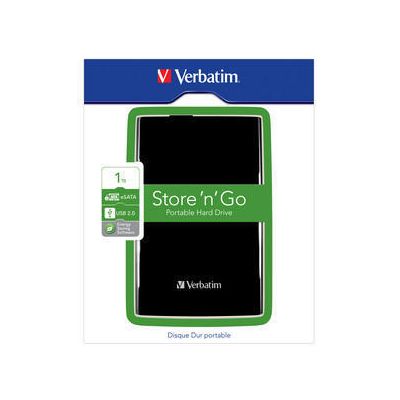 Externí pevný disk VERBATIM 2,5" -&nbsp;1&nbsp;TB, eSATA/USB (53020)