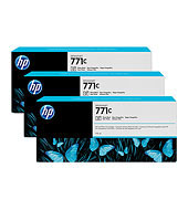 Inkoustová náplň HP 771C fotografická černá, trojbalení (B6Y37A)