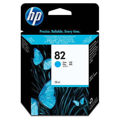 Inkoustová náplň HP 82 azurová (69 ml) (C4911A)