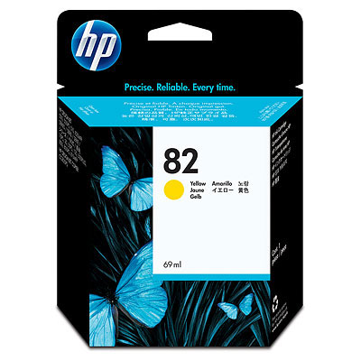 Inkoustová náplň HP 82 žlutá (69 ml) (C4913A)