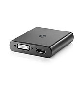 Grafický adaptér HP USB - DisplayPort, DVI-I (VGA adapter) (C5U89AA)