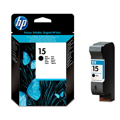 Inkoustová náplň HP 15 černá (14 ml) (C6615NE)