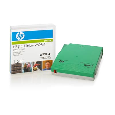 Datová pásková kazeta HP LTO4 Ultrium 1,6 TB WORM (C7974W)
