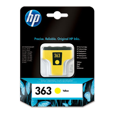 Inkoustová náplň HP 363 žlutá (C8773EE)